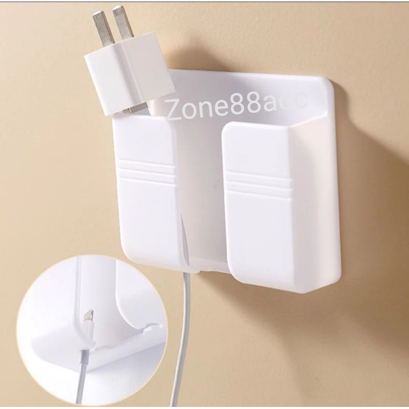 Dudukan Gantung Handphone Hp Remote Colokan Dipasang Di Dinding Pengecasan Casan ponsel Gantungan Holder Standing stand