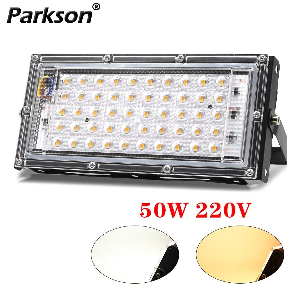 (100% BARANG ORI)  Lampu Sorot Flood Light 4500 Lumens 50W 3000K - A8