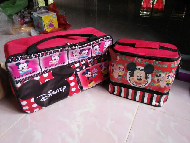 Lunch Bag Double / Cooler Bag / Tas Bekal Penyimpan Makanan