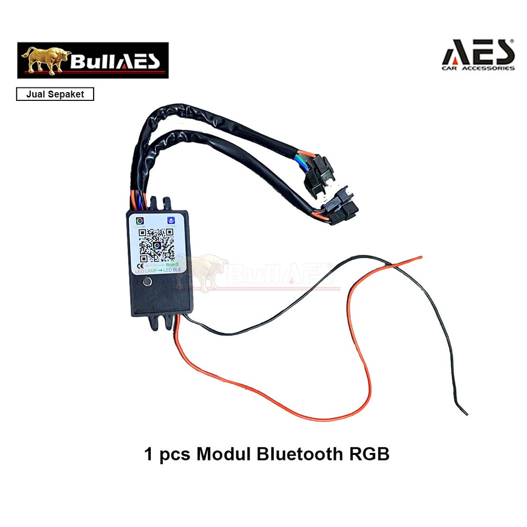 Ae Kristal Kotak RGB 2 ring 1 modul APP Bluetooth ANDROID IOS MERK AES