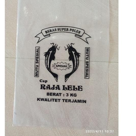 Paling Sesuai.. Plastik Beras 3kg Sablon Gambar Raja Lele
