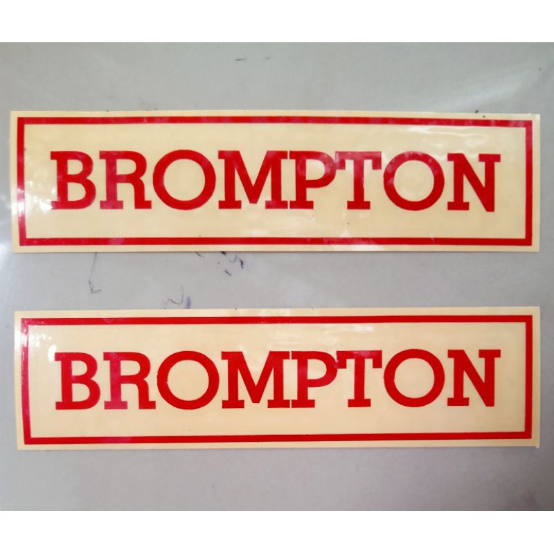 Sticker sepeda lipat BROMPTON