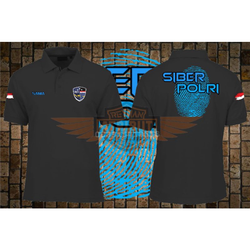 kaos polo siber polri/ kaos wangki siber polri/ kaos berkerah siber polri/ kaos polo polri