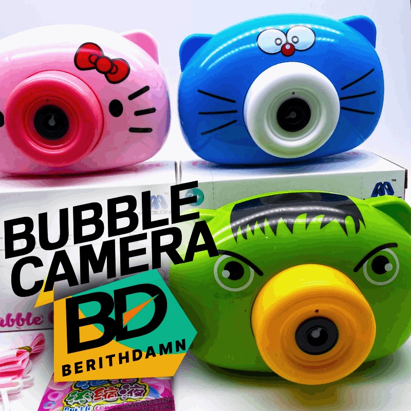 Mainan Anak Bubble Camera Electric / Kamera Gelembung Sabun Elektrik / Minigun Bubble / Dolphin