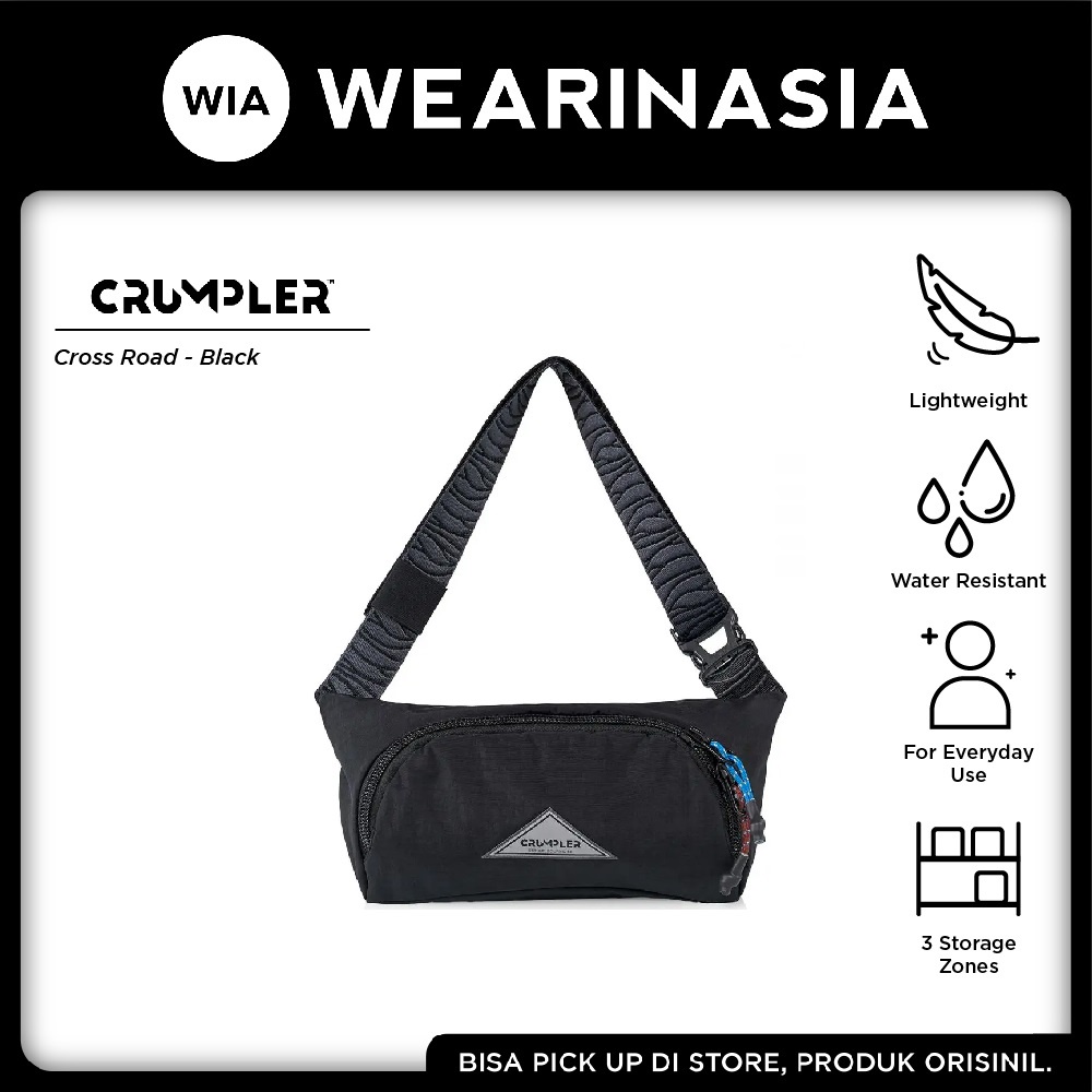 Crumpler Cross Road Black Tas Selempang Pria Wanita Original