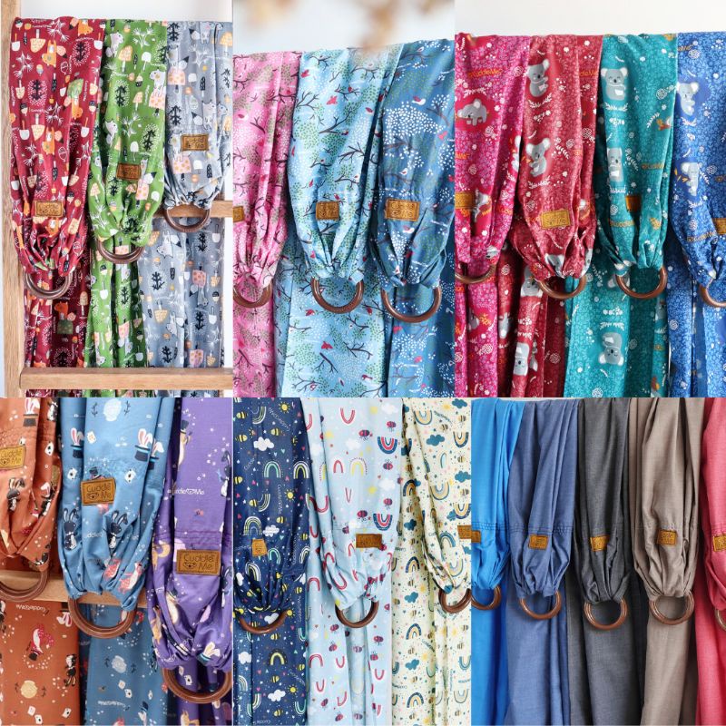 B1203 Cuddle Me Gendongan Bayi Ring Sling Bamboo Sling Ringsling Cuddleme Murah M Shape Jarik-2
