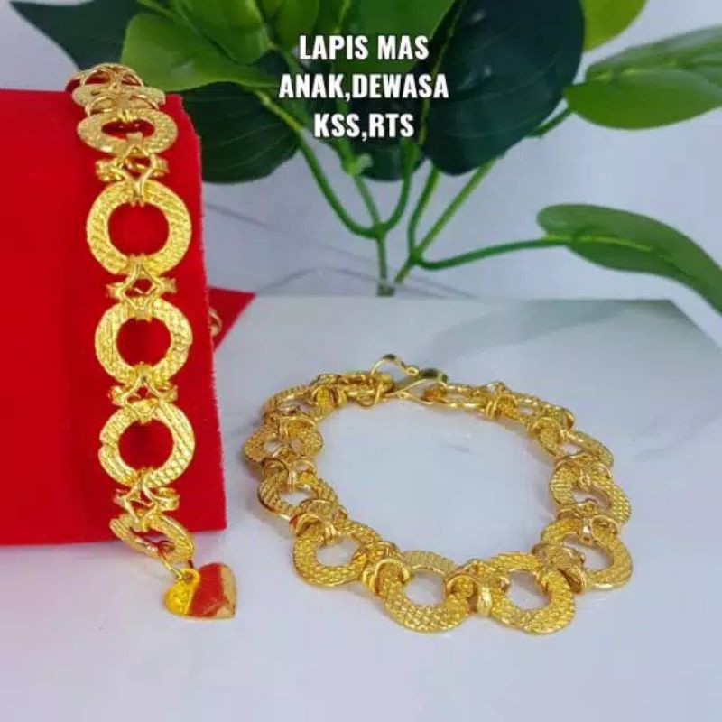 Gelang  anak bayi dan dewasa lapis mas,bisa disepuh ulang