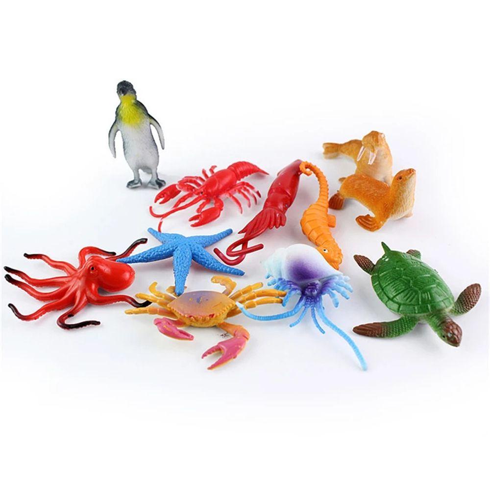 Lanfy Action Figure 24pcs/ Kognisi Banyak 6CM Hewan Laut Koleksi Mainan Model PVC