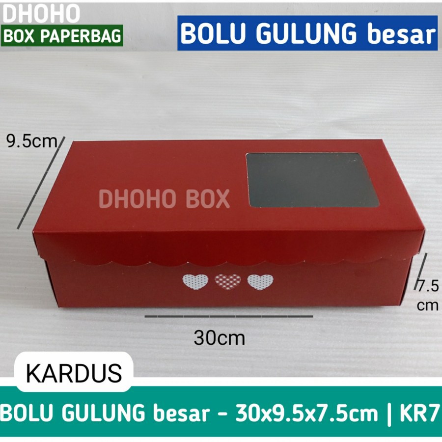 

ISI 10 BIJI kardus bolu gulung besar kr7 | kotak kue dus cake box dos brownies