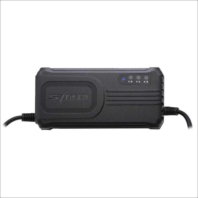 SUMEITE Charger Baterai Aki Motor Skuter Elektrik 48V 20AH - SMT-Hitam