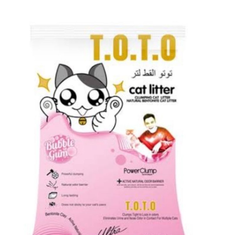 TOTO Cat Littern25 Liter - Pasir Gumpal Kucing, Pasir Wangi Kucing