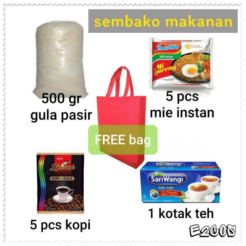 

Kado / Paket Sembako 1 / Lebaran / Natal (Sembako Makanan)