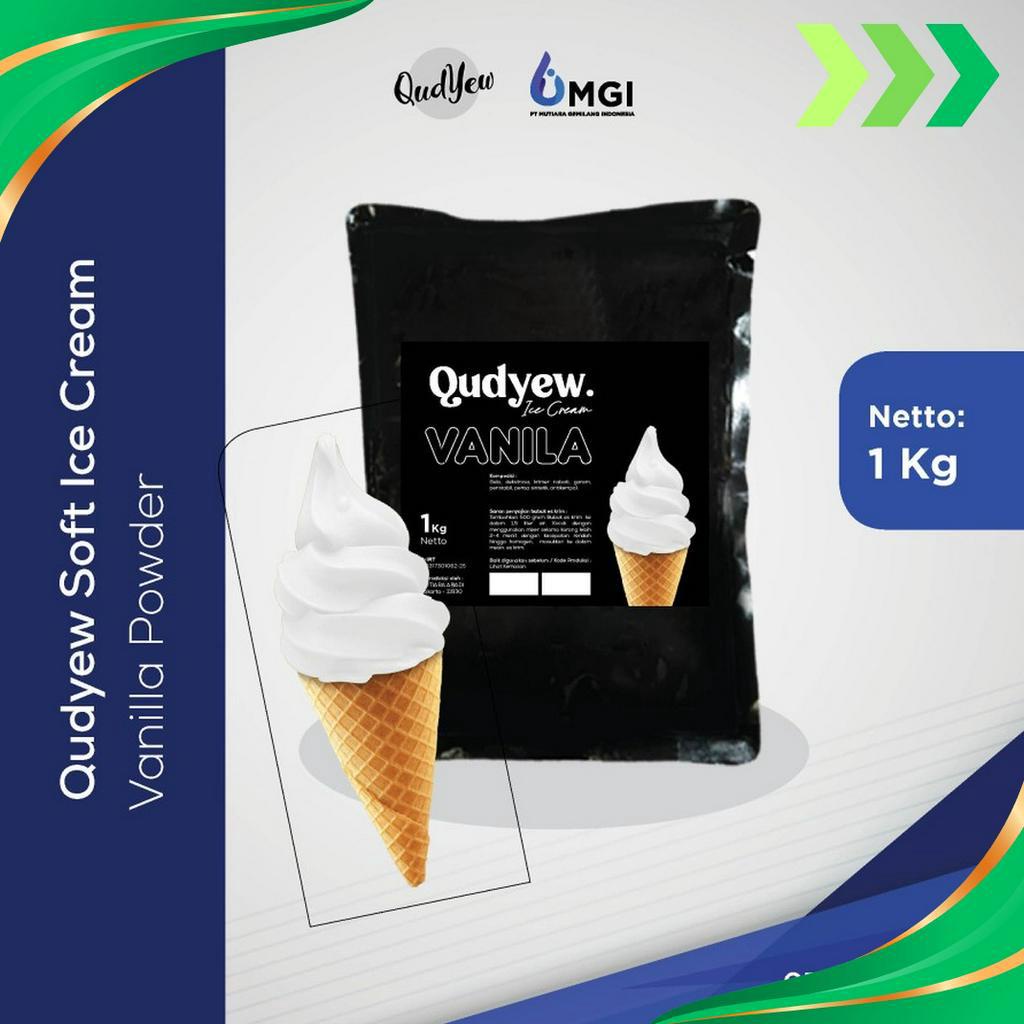 

BERKUALITAS QUDYEW ICE CREAM POWDER 1KG BUBUK ES KRIM HALAL VANILLA STRAWBERRY CHOCOLATE CREAMY VANILLA MANGO RED VELVET MATCHA BUTTERSCOTCH YOGURT 1KG PREMIX