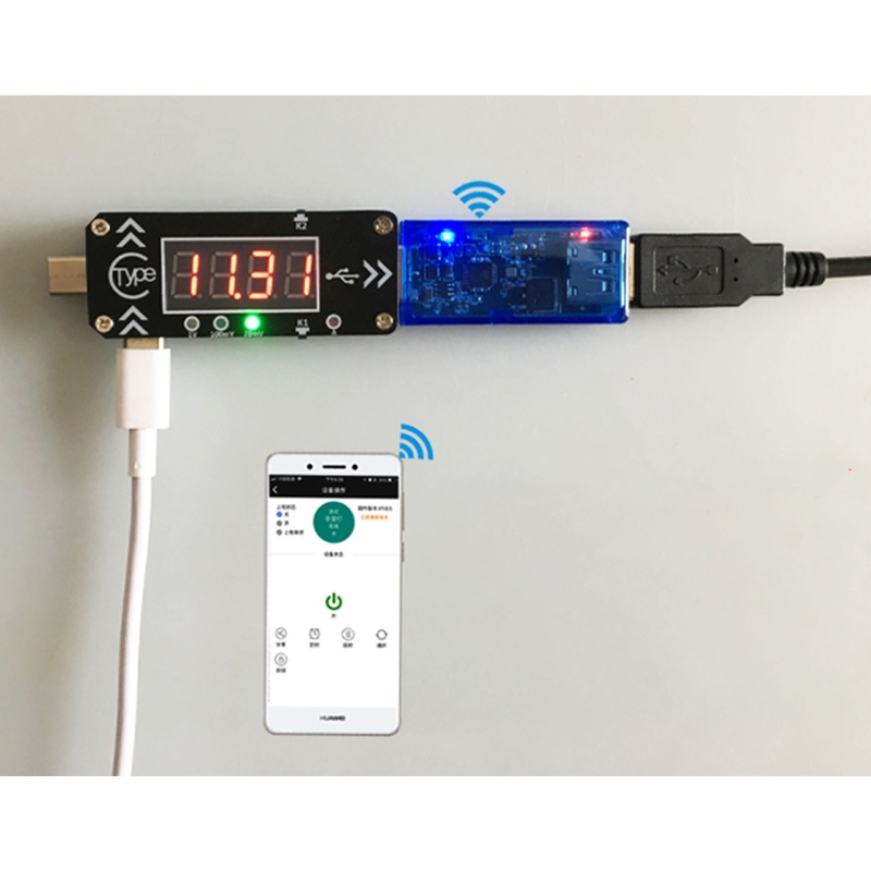 Kiss Digital Display Pengukur Arus Tegangan Type-C PD Fast Charge Trigger Decoy Tester