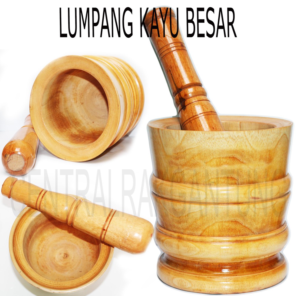 LUMPANG KAYU BESAR ALAT PENUMBUK /LUMPANG KAYU DAN ALU