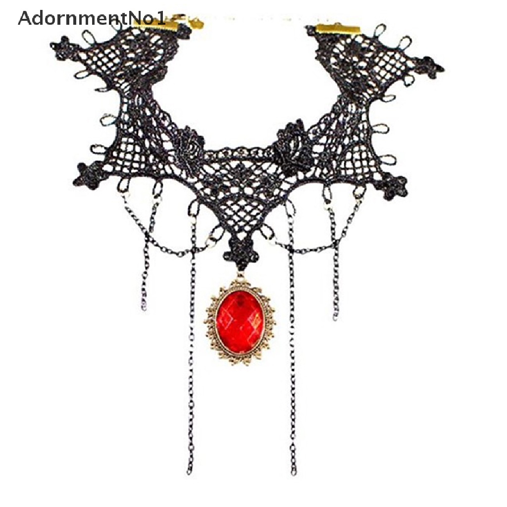 (AdornmentNo1) 1pc Kalung Choker + Liontin Gaya Vintage / Gothic Untuk Wanita