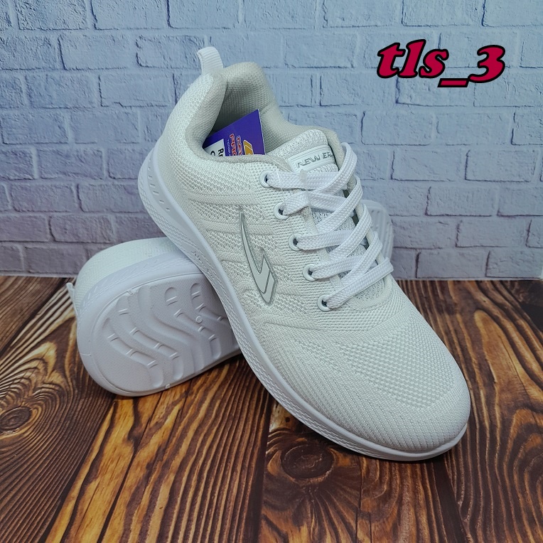 Sepatu Wanita New Era Cindy Kinvara 37-41 Sepatu Sneaker Putih Polos Original