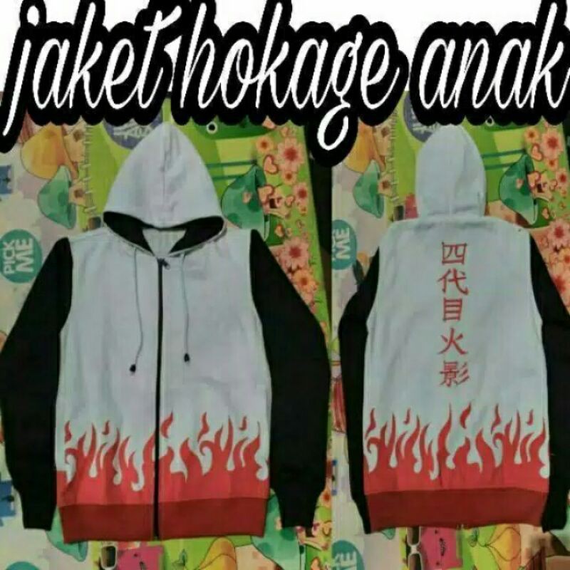 RiaRioJaket - Jaket Anak Naruto Hokage