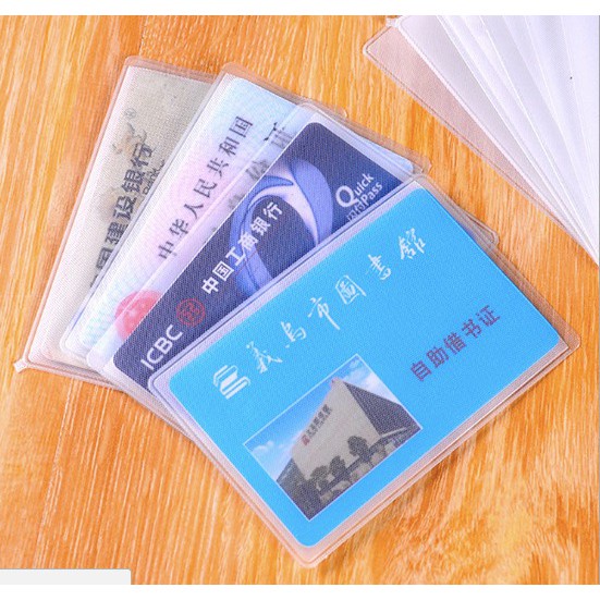 Plastik pelindung ATM SIM KTP Kartu Nama Card Cover