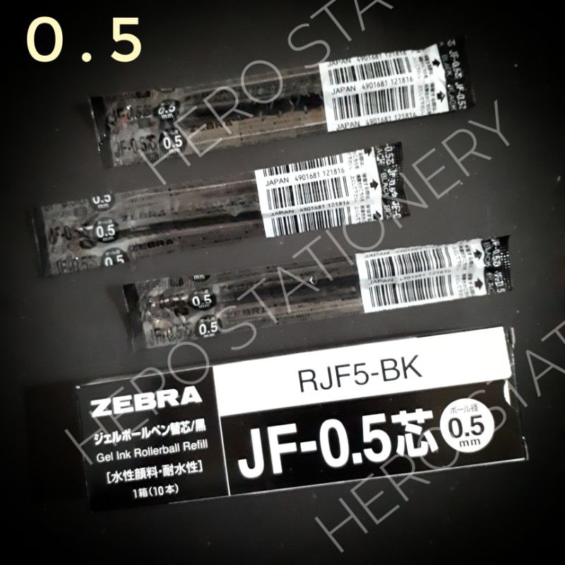 

Refill ballpen ballpoint pen zebra sarasa 0.5 mm tinta hitam