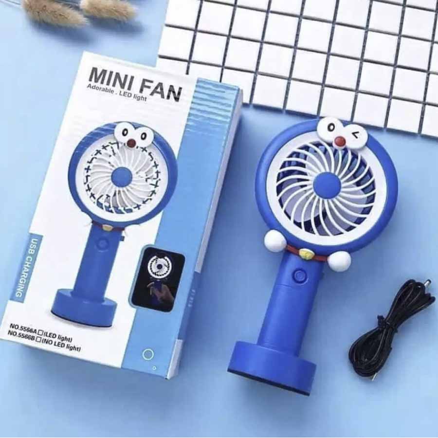 kipas angin karakter led 5566 5576 mini fan