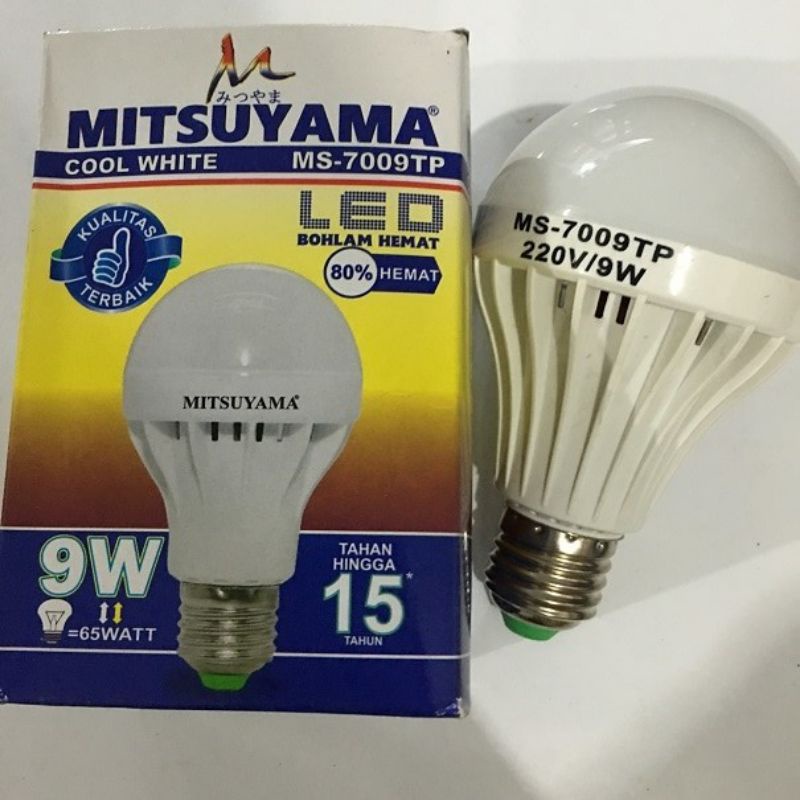 Bohlam Putih Hemat LED 9watt MITSUYAMA MS-7009TP