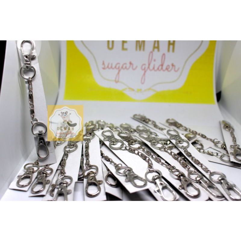 Rantai Kunci Kandang Besi - Pengaman Pintu Kandang, Sangkar