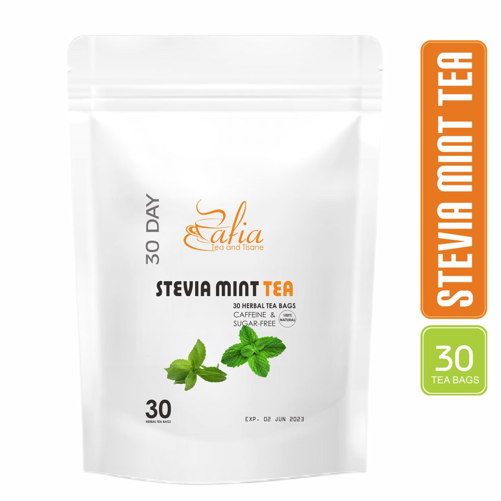 

Stevia Mint Tea : Stevia Leaf Plus Mint Tea (30 Tea Bag)