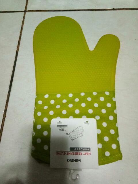 Sarung Tangan Miniso Anti Panas  / Silicone Oven Glove Heat Resistant