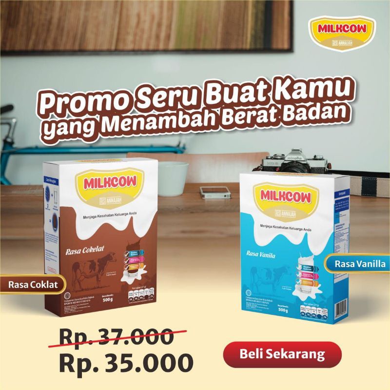 MILKCOW Susu Gemuk Ampuh 100% Susu Sapi Fullcream