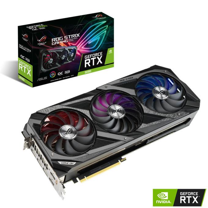 Asus Rog Strix Oc Rtx 3090 24Gb Ddr6X 384Bit Gaming Nvidia Vga Card 0Kw6F8Nj8T