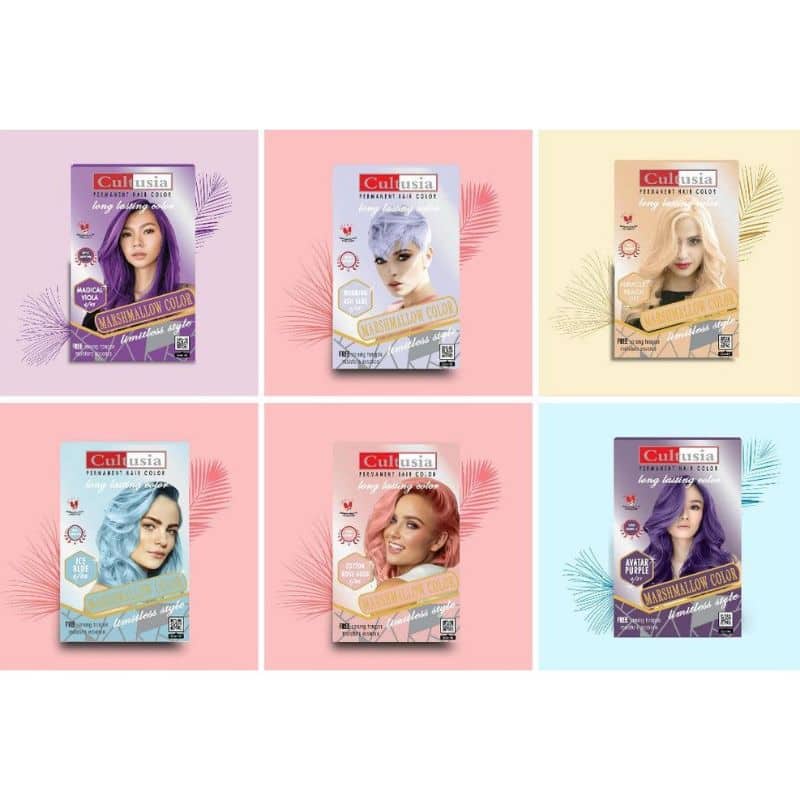 CULTUSIA Hair Marshmallow Color 30ml Original BPOM - Pewarna Rambut