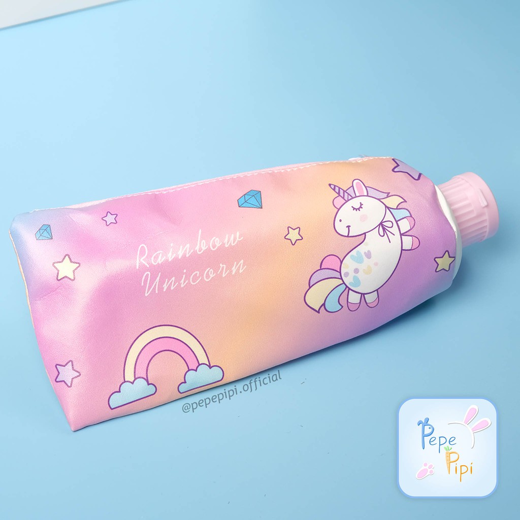 Kotak Pensil Odol + Rautan Wadah Tempat Alat Tulis Pencil Case Kostak Cepuk Kuda Pony Unicorn Owl Cat Landak Burung Hantu Kucing