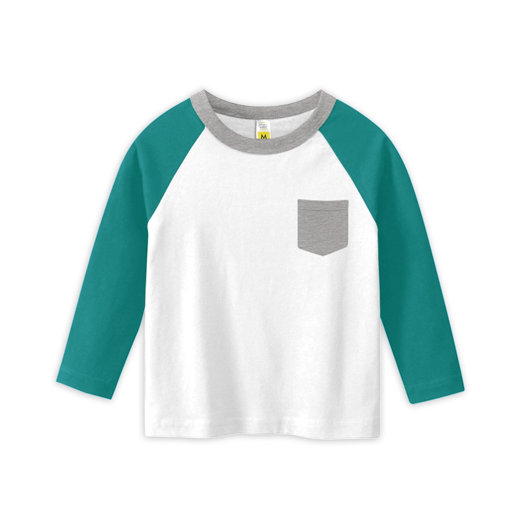 KAOS RAGLAN POCKET ANAK 1 - 10 T