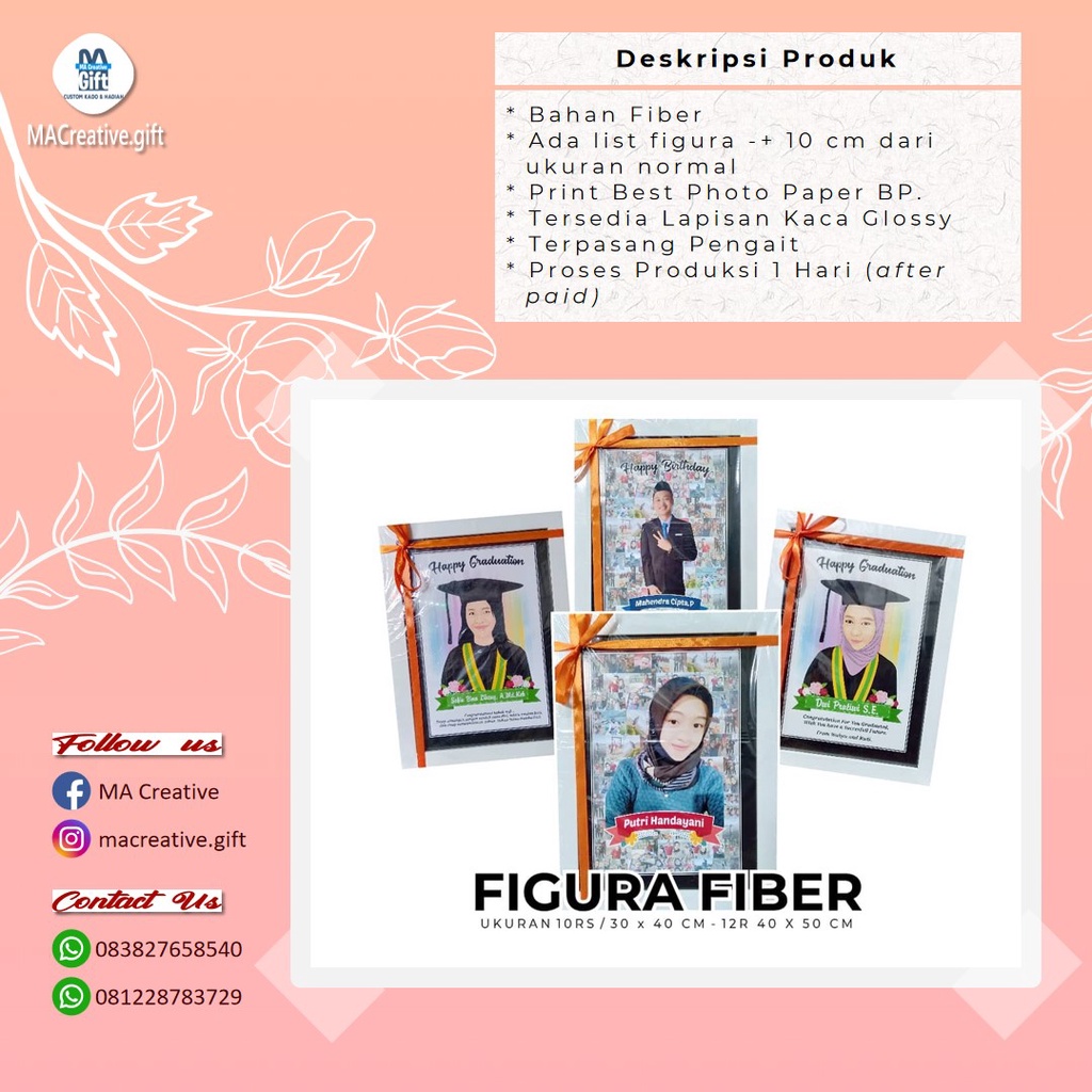 Custom Figura Fiber Untuk Kado & Hadiah
