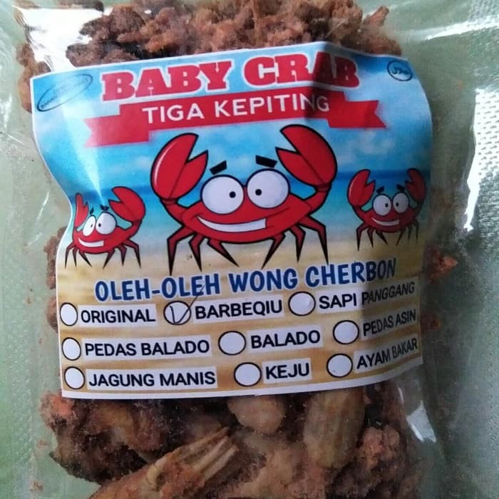 

Baby Crab Crispy merk Tiga Kepiting