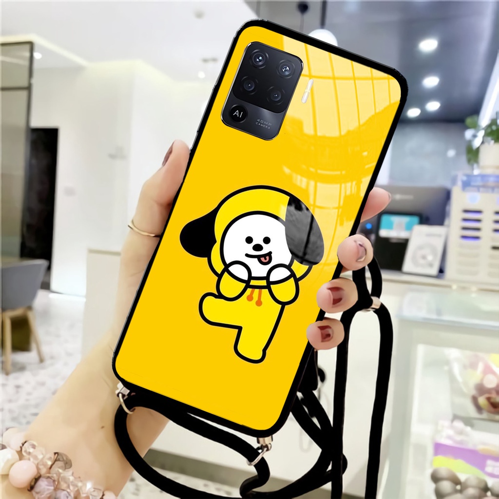 Softglass Kaca Tali For OPPO RENO 5F  [KT 04] | Case Tali | Case RENO 5F | Casing RENO 5F | sling