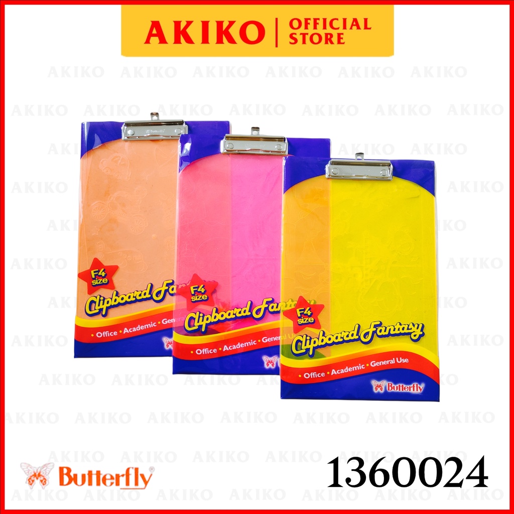 

Clip Board Butterfly F4 Fantasy Papan Ujian
