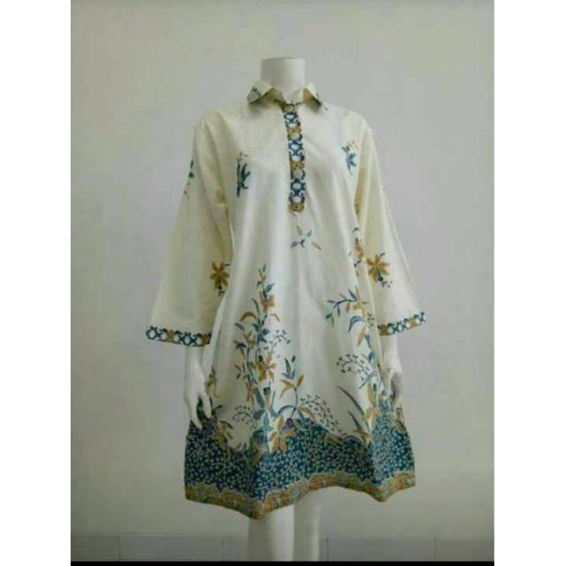 Tunik Batik Jumbo Putih Big Size