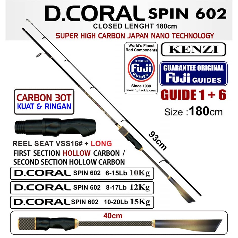 Rod KENZI D.CORAL SPIN 602