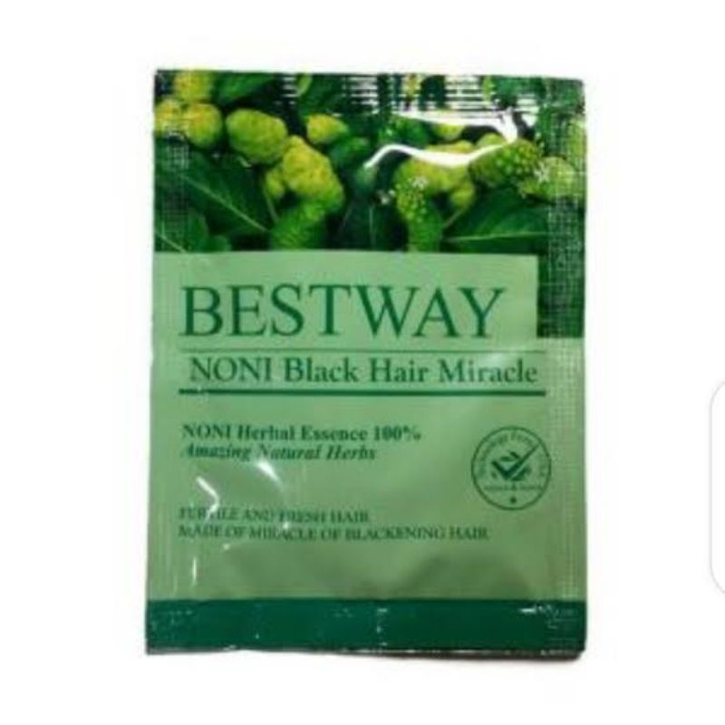 Bestway Noni Black Hair Miracle Shampoo / Menghilanhkan Ketombe / Menyuburkan Rambut