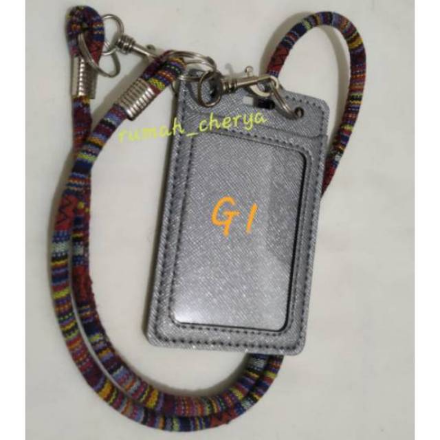 

ID Card Holder Tali Tenun - Abu