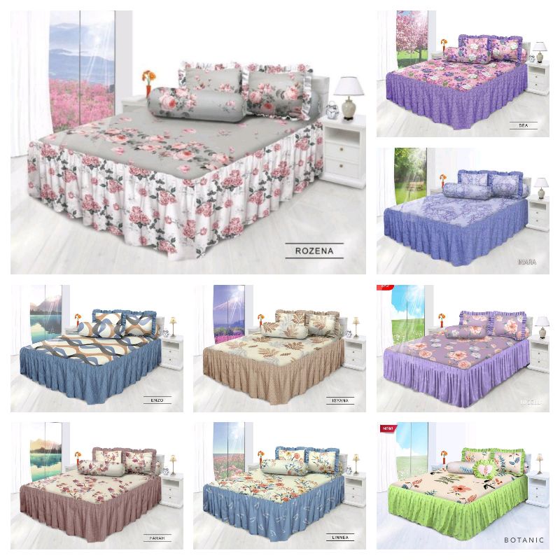 RUMBAI MY LOVE-Sprei My Love Rumbai King dan Queen Tinggi 50cm New