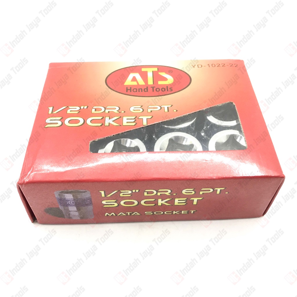 ATS Mata Sok 1/2 inch 6 PT 21 22 24 27 mm - Kunci Sock Shock Socket