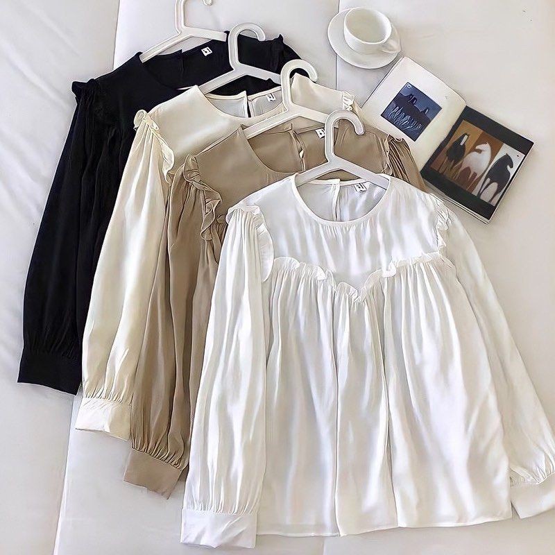 BLOUSE WANITA - AURIN BLOUSE - BLOUSE KOREA - ATASAN WANITA - PAKAIAN TERLARIS - KOREAN STYLE