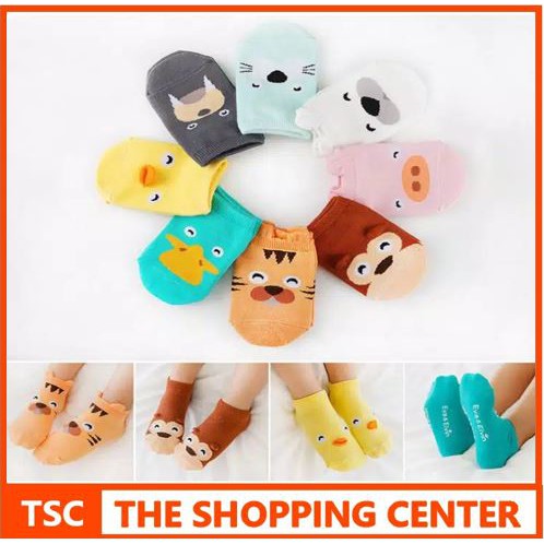 TSC - Kaos Kaki Anti Slip Animal / Baby Socks / Kaos Kaki Bayi / Kaos Kaki Anak Anak
