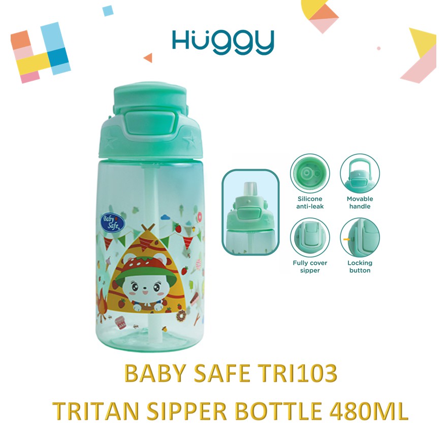 Baby Safe TRI103 Tritan Sipper Bottle Botol Minum Bayi