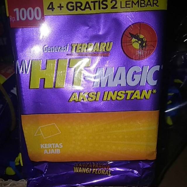 hit magic obat nyamuk bakar kertas 12sachet