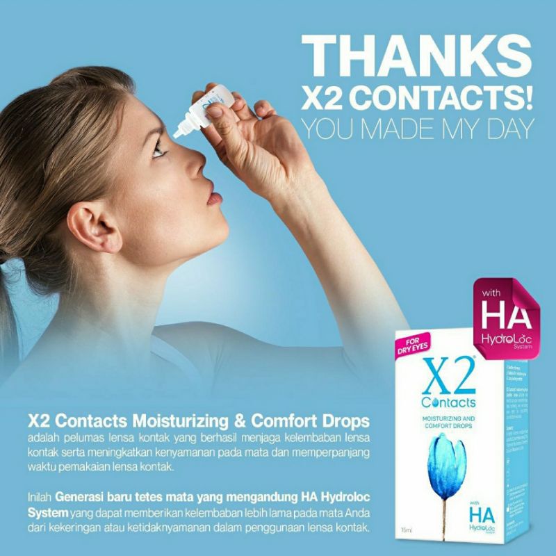 Tetes Mata Softlens X2 CONTACTS 15 ML / Lens Drop Eye Drop