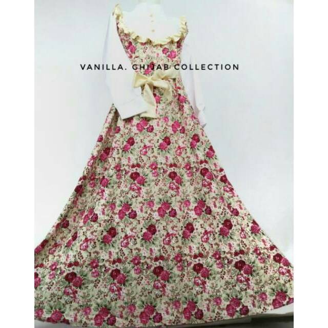 Gamis Nona Belanda Vanila Real Picture Syari Katun